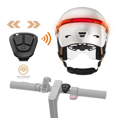 Casque led glow gris m