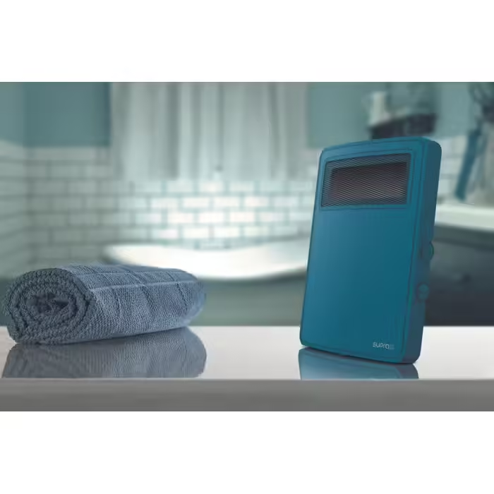 SUPRA Etno Graphik Radiateur soufflant 2000 W – Bleu capri