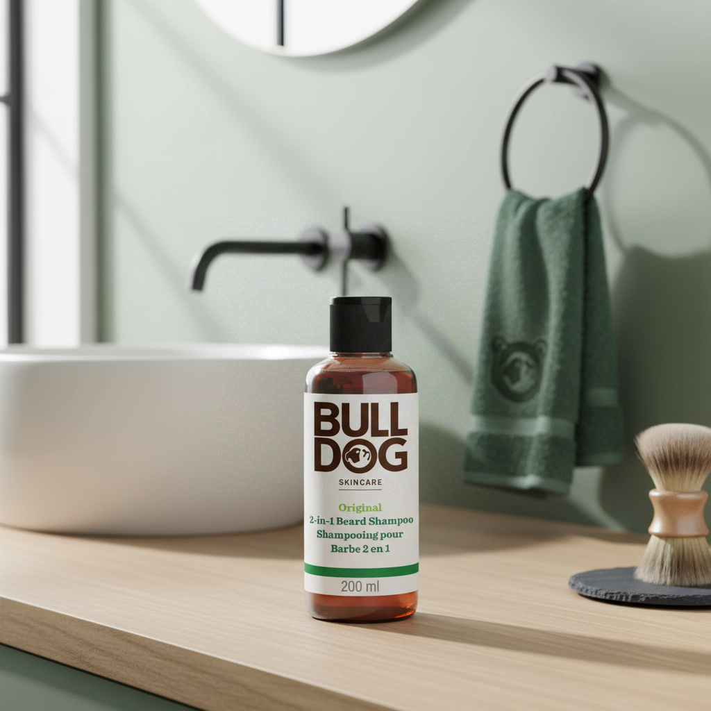 BULLDOG SKINCARE Original - Shampoing Pour Barbe 2-en-1 - 200ml