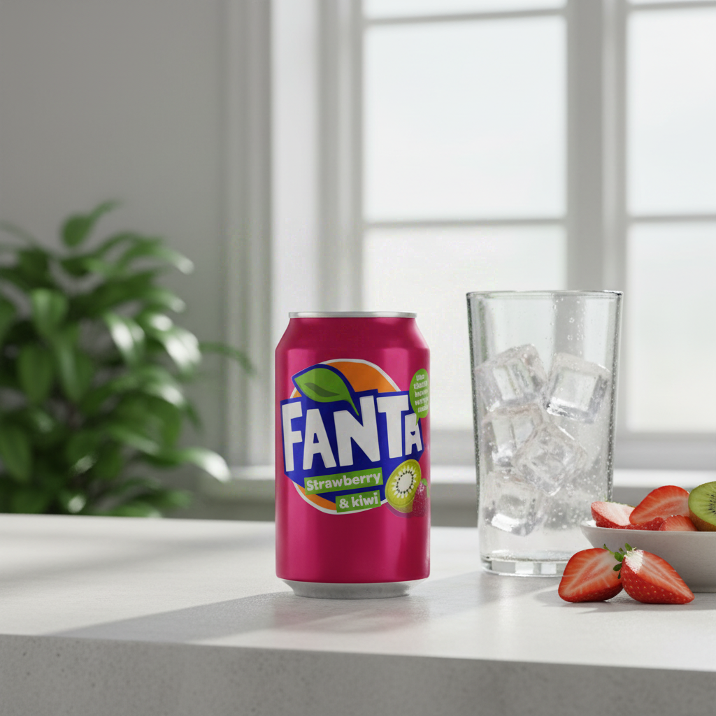 FANTA saveur fraise kiwi - 330 ml