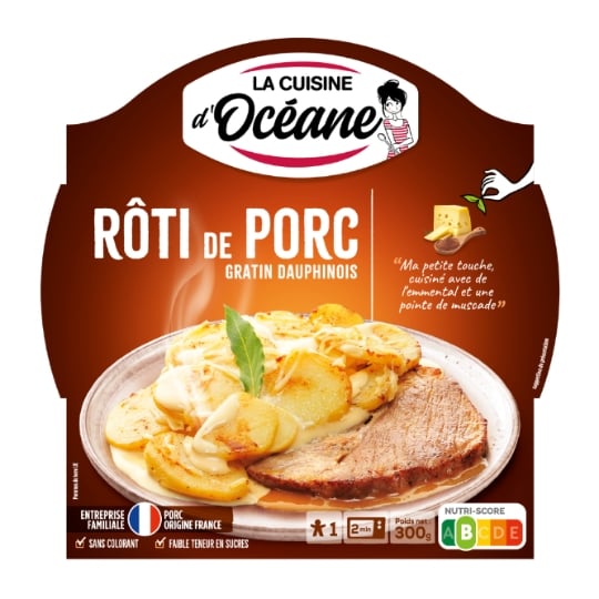 Lco roti porc grat, dauph, 300g