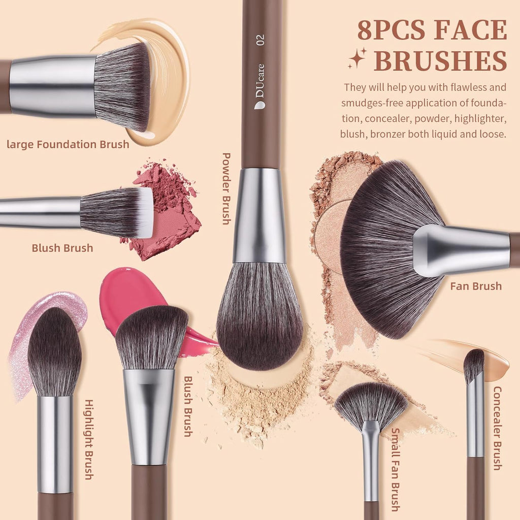 DUcare Trousse de 22 pinceaux de maquillage