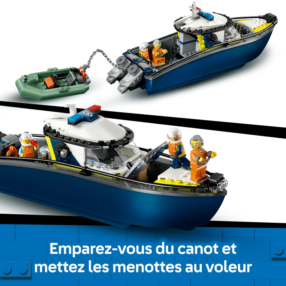 LEGO City 60456 La course-poursuite en bateau de police