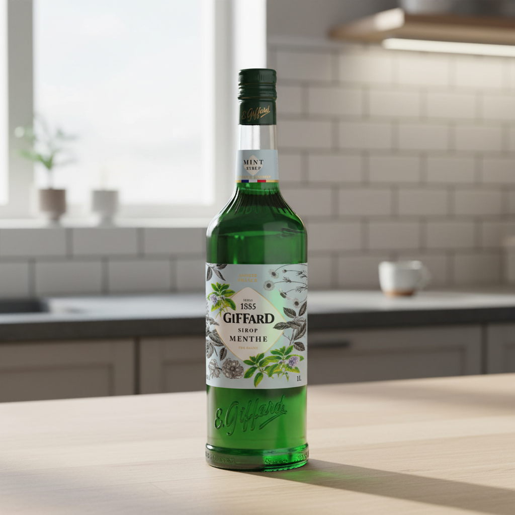 GIFFARD Sirop menthe verte pur sucre - 1 L