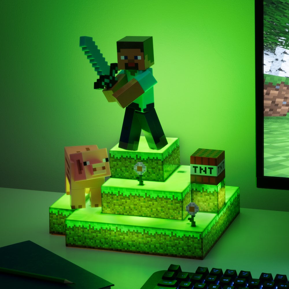 MINECRAFT Veilleuse Creeper - sous licence officielle - Fonctionne avec piles