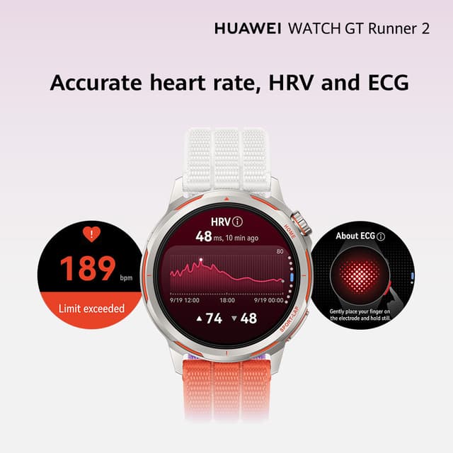 Huawei Montre Portable GT Runner 2 Édition Co-Conçue Groupe de Course Racing Legend