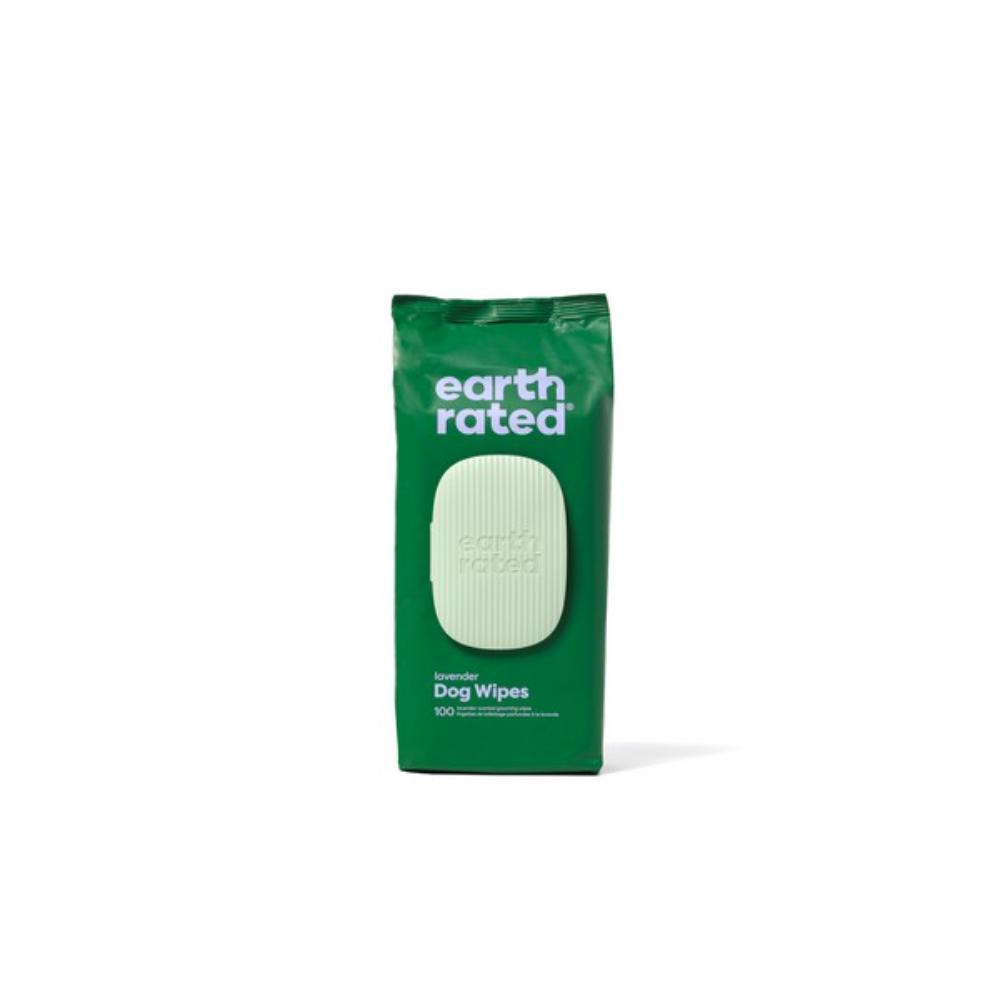 Earth Rated Lot de 100 lingettes pour chiens à la lavande