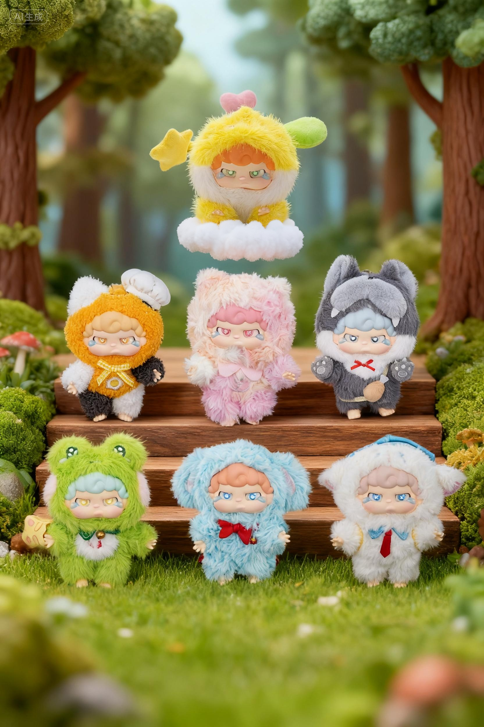 Blind box de pendentif en peluche Dream Stage