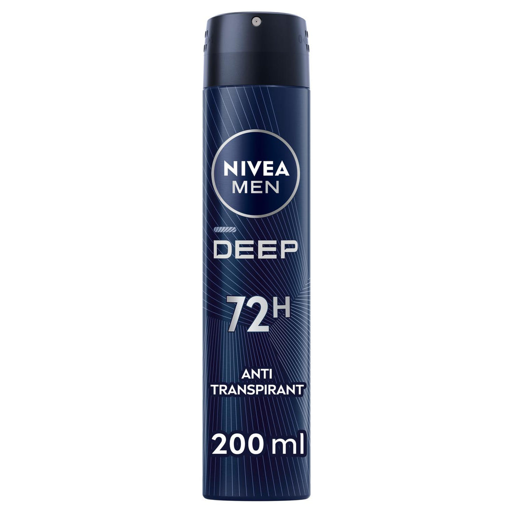 NIVEA MEN Déodorant Aisselles Deep Spray Protection 72h 200 ml