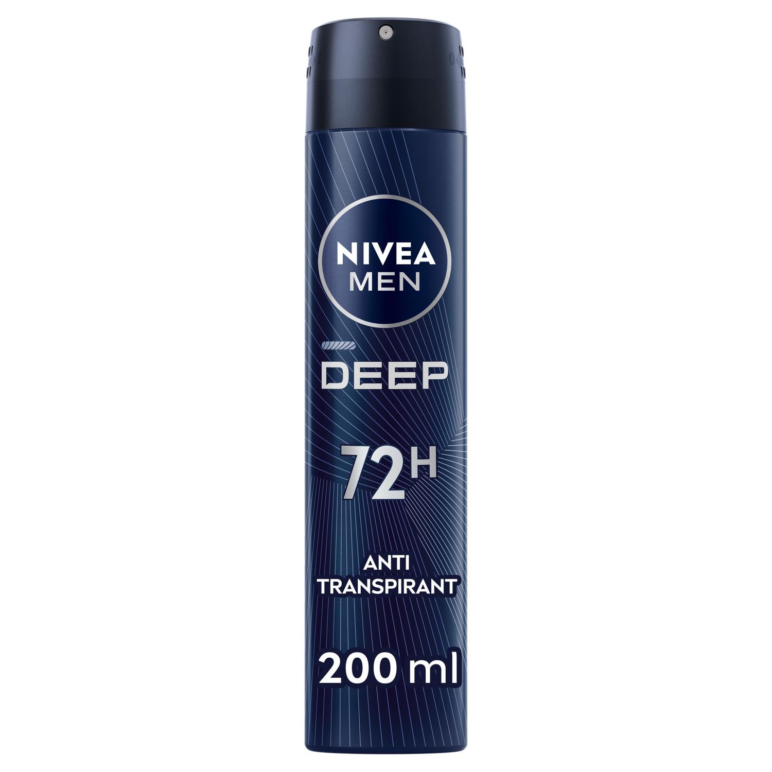 NIVEA MEN Déodorant Aisselles Deep Spray Protection 72h 200 ml