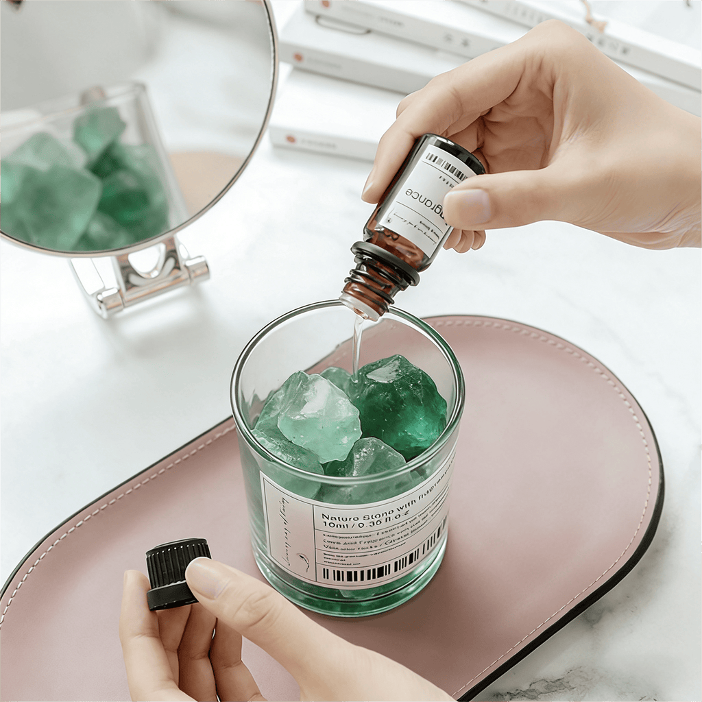 Zooly Coffret cadeau avec diffuseur de parfum en cristal vert, Enchanted Wood Phantom - 380 g