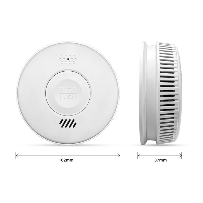 KYF Détecteur de fumée conforme CE avec batterie remplaçable 3 ans