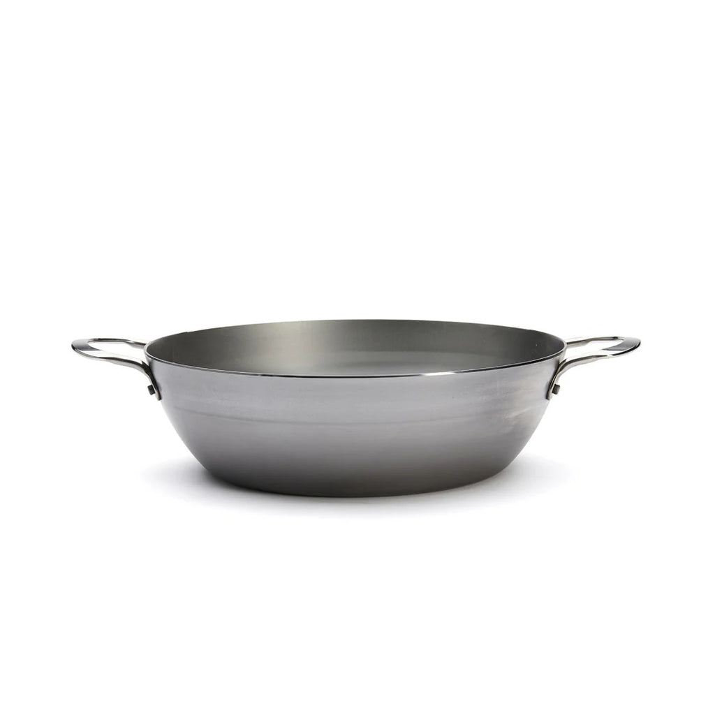 de Buyer Sauteuse paysanne en acier Mineral B Element à deux anses - 28 cm
