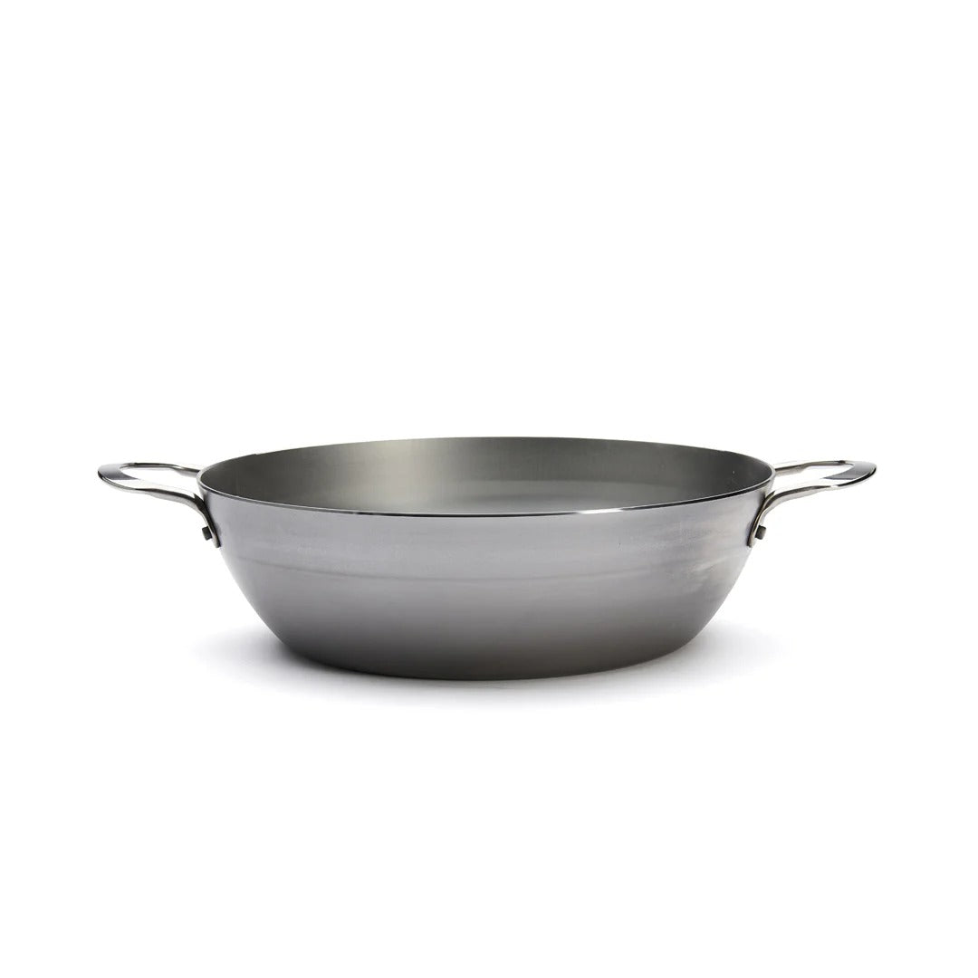 de Buyer Sauteuse paysanne en acier Mineral B Element à deux anses - 28 cm