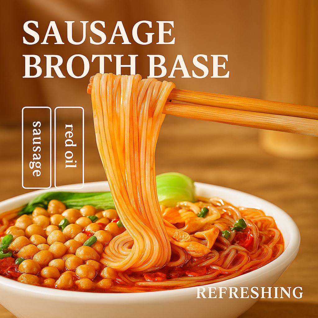 Bai Jia Nouilles saveur tripes de porc épicées, 5 paquets, 540 g