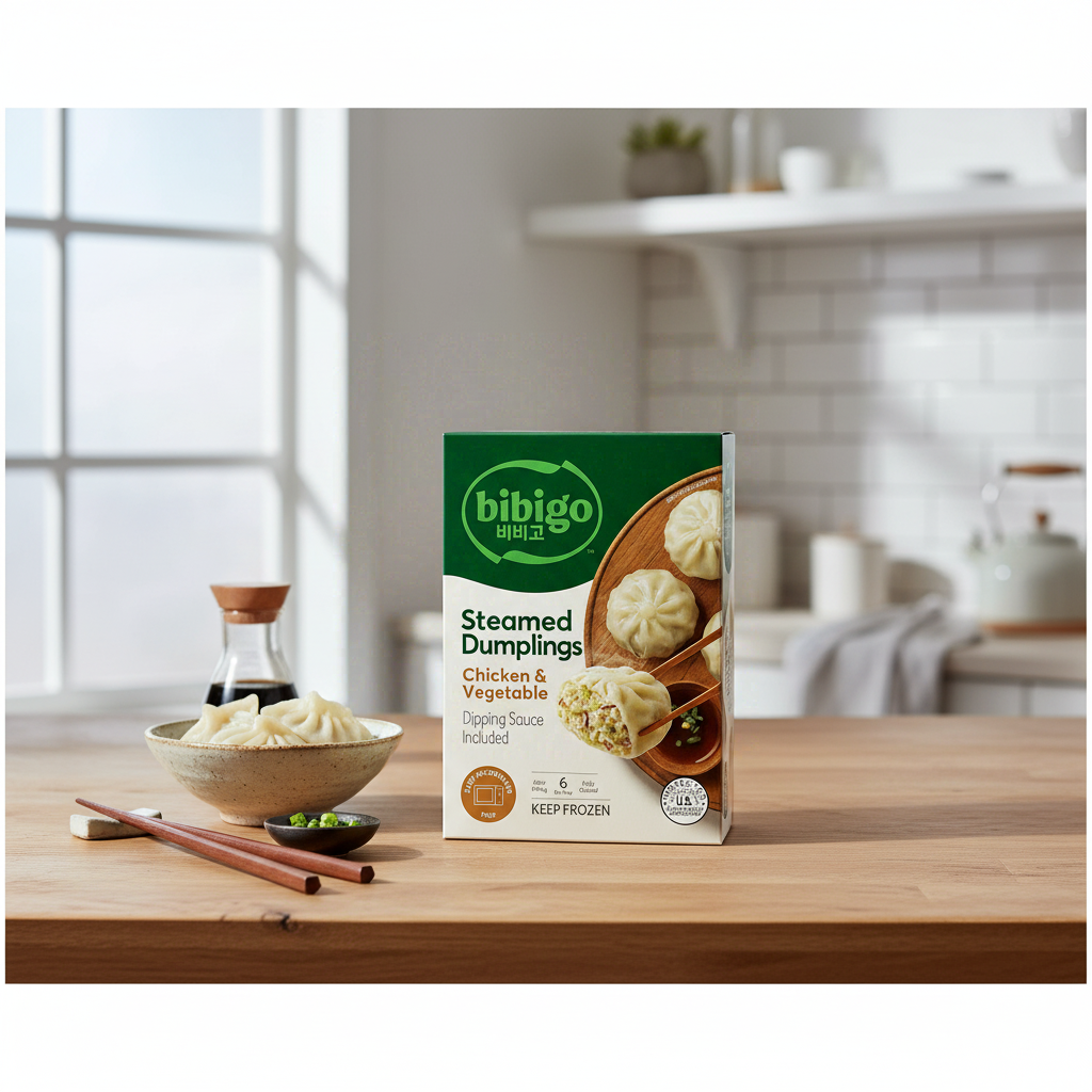 bibigo Raviolis vapeur saveur poulet et légumes 560 g