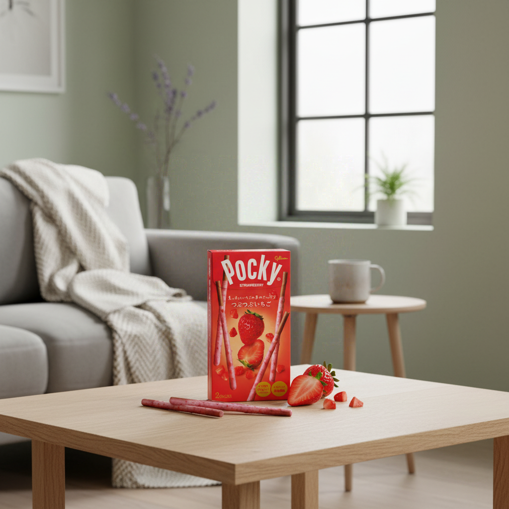 Glico Pocky Biscuits aux éclats de fraise - 55 g