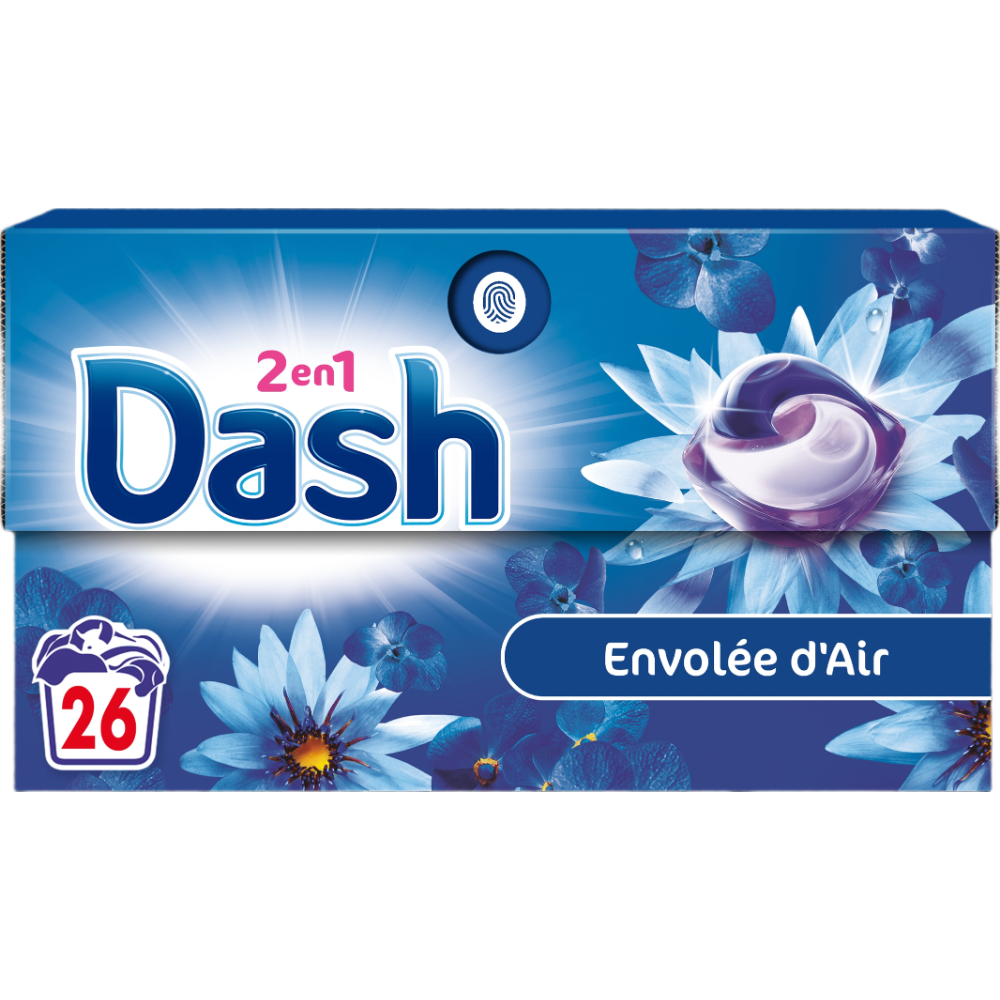 Dash Tablettes 2-en-1 Brise d’Air 26 Doses