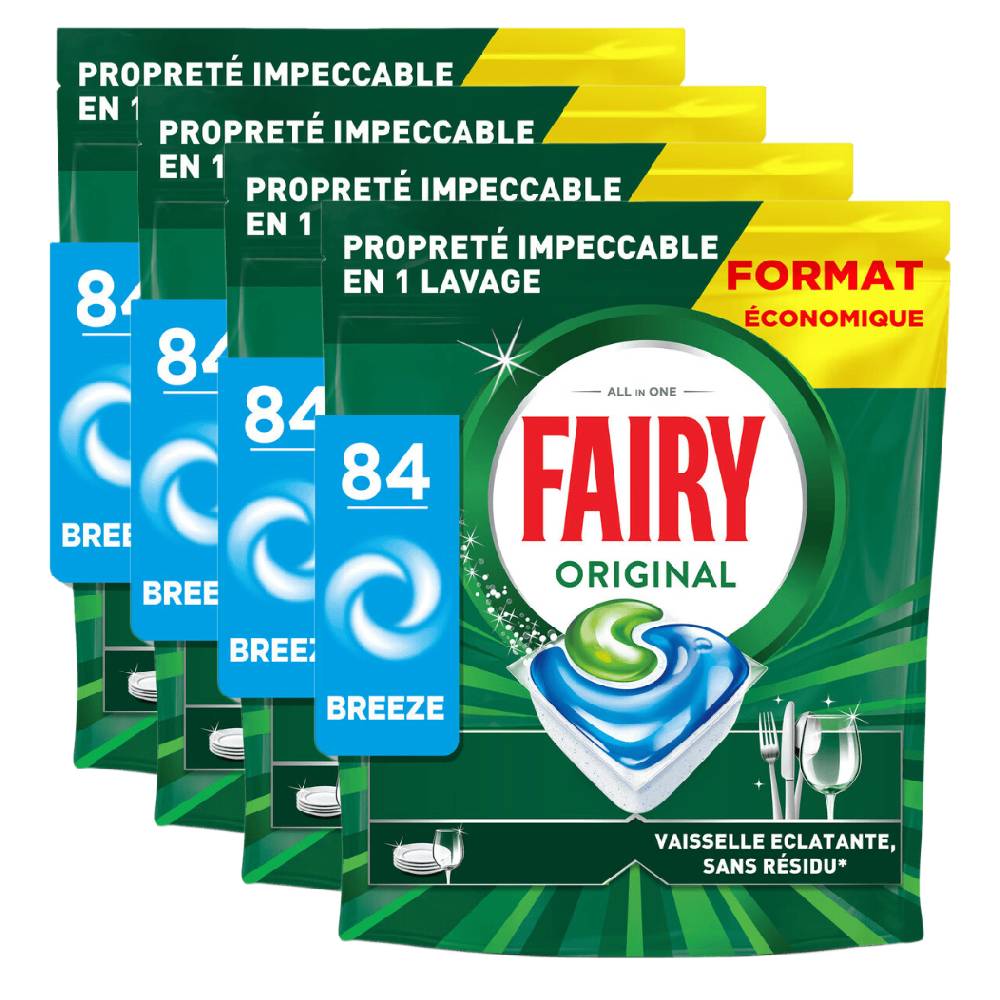 Fairy Capsules Lave-vaisselle Original 4 x X84 (= 336 Capsules)