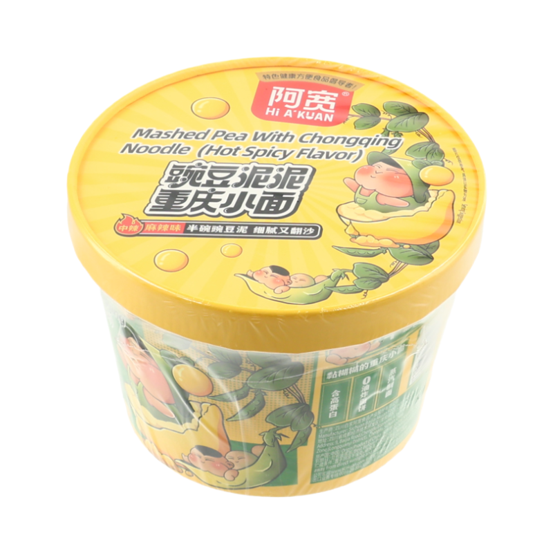 Bai Jia Nouilles style Chongqing épicées piquantes sauce crémeuse aux pois 105 g