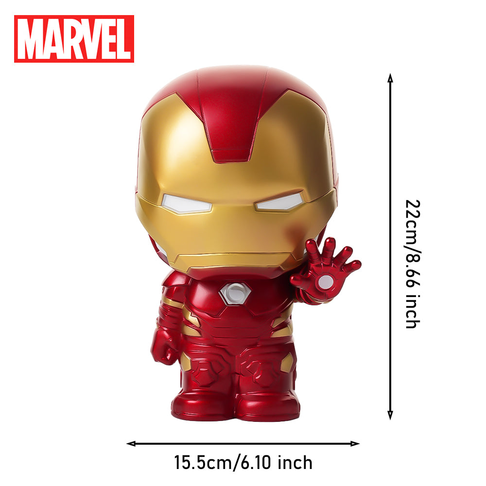 Tirelire Marvel Iron Man Officielle 3D en PVC Étanche et Anti‑Chocs – Figurine Décorative de Collection, Boîte à Monnaie, Organiseur de Bureau, Idée Cadeau