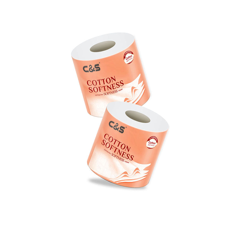 C&S Papier toilette (mandrin gaufré doux), 120 g, 12 rouleaux, doux comme du coton, toucher gaufré