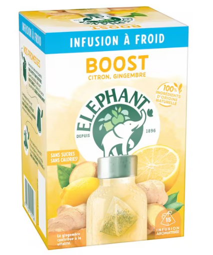 ELEPHANT Infusion à froid Boost 15 sachets