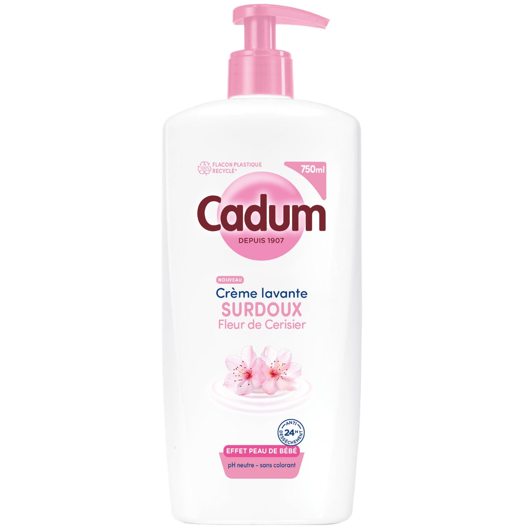 Cadum Maison Douceurs Parfumées Crème Lavante Surdoux Fleur de Cerisier 750ml