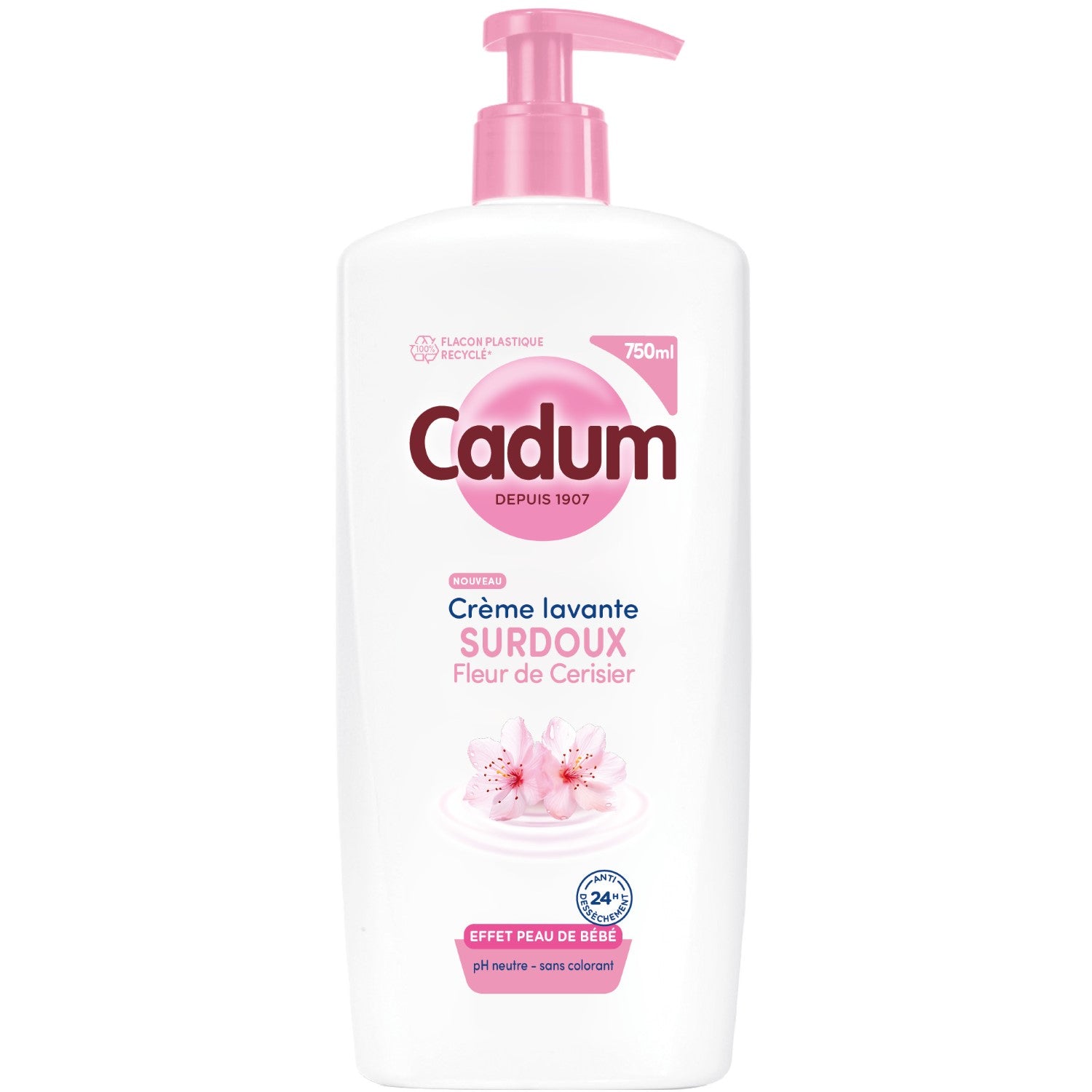 Cadum Maison Douceurs Parfumées Crème Lavante Surdoux Fleur de Cerisier 750ml