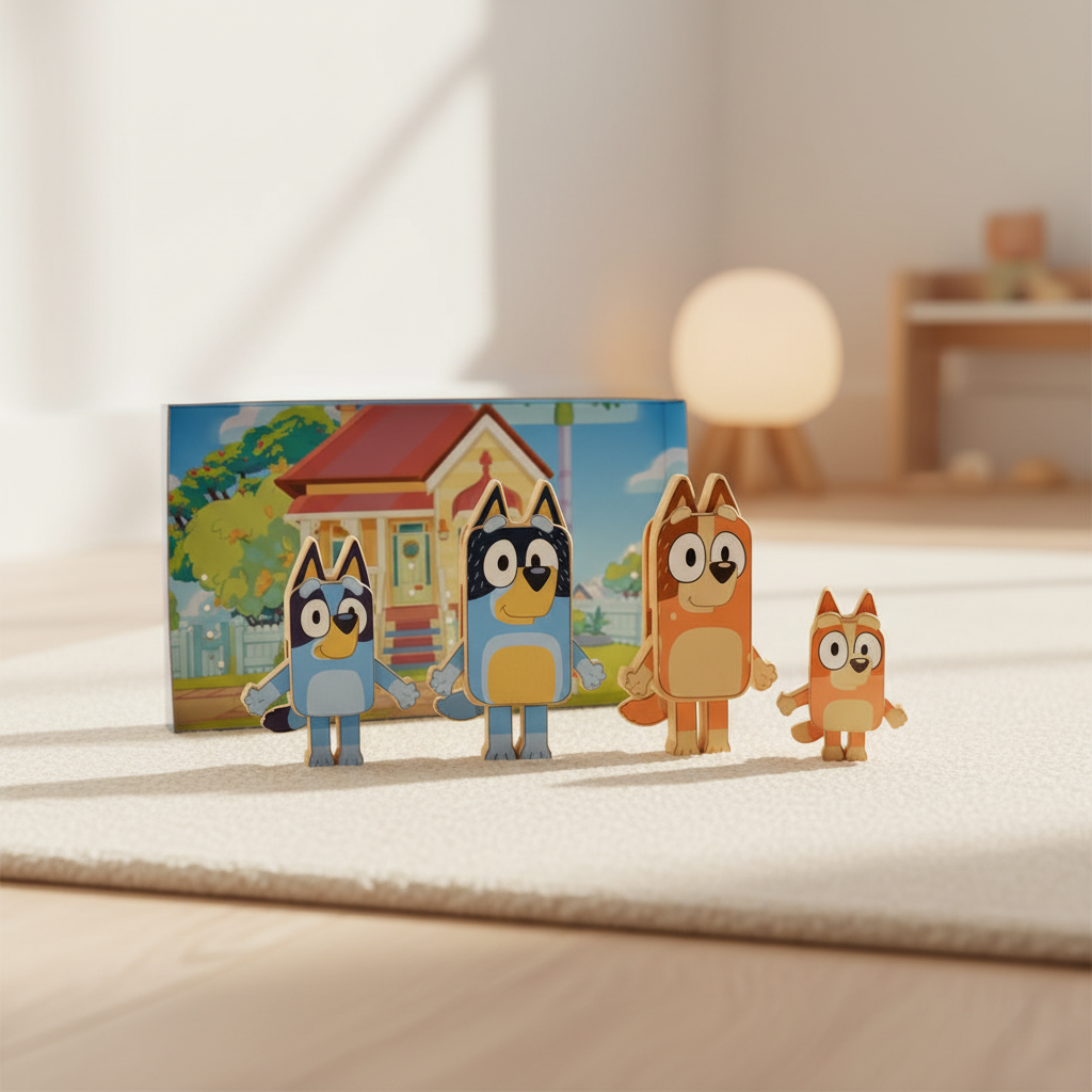 Bluey Figurines en bois, 254C
