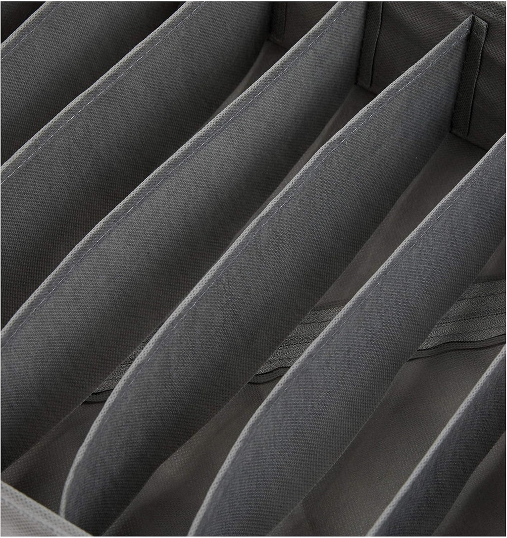 ANQI Lot de 4 organiseurs de tiroirs de commode pour sous-vêtements - Gris