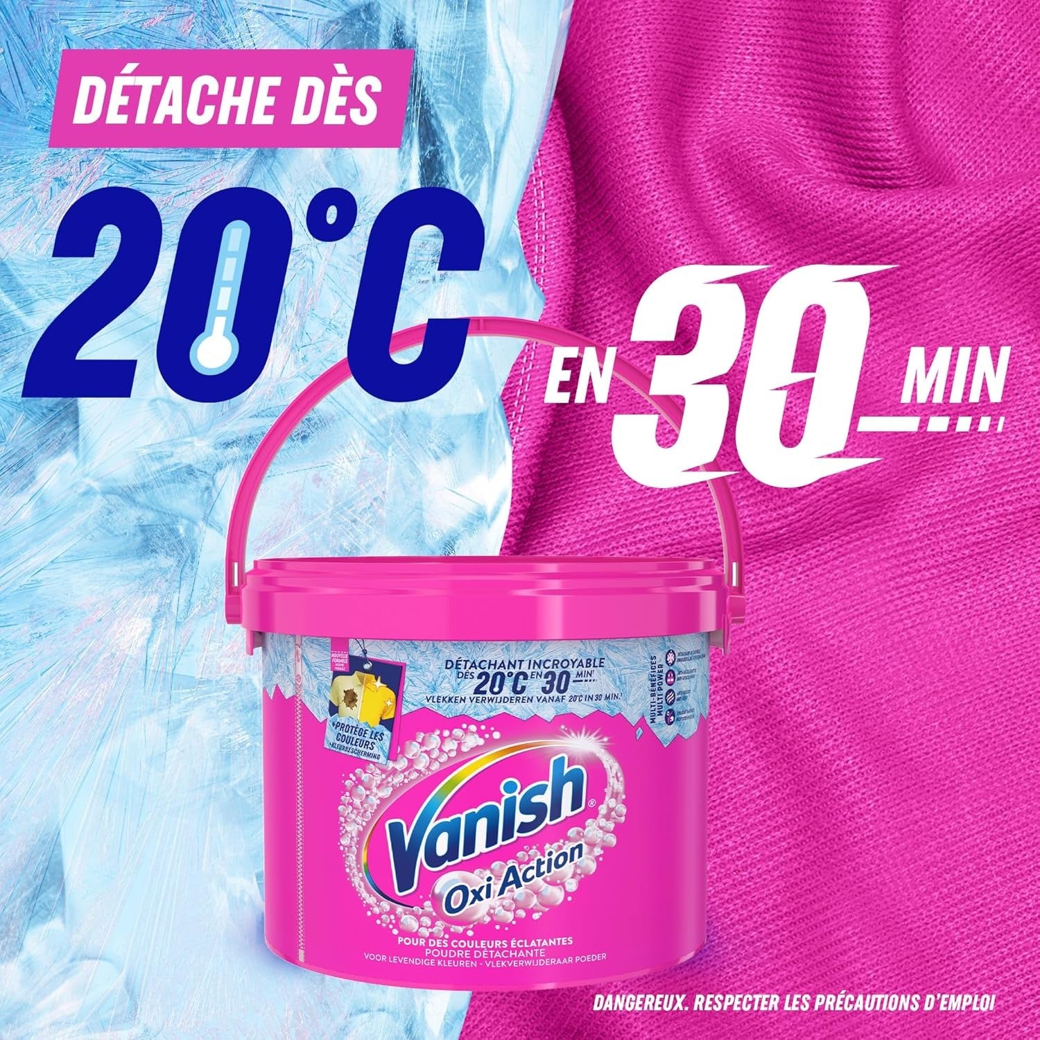 VANISH Oxi Action Poudre booster de lavage protection des couleurs 2,7 kg