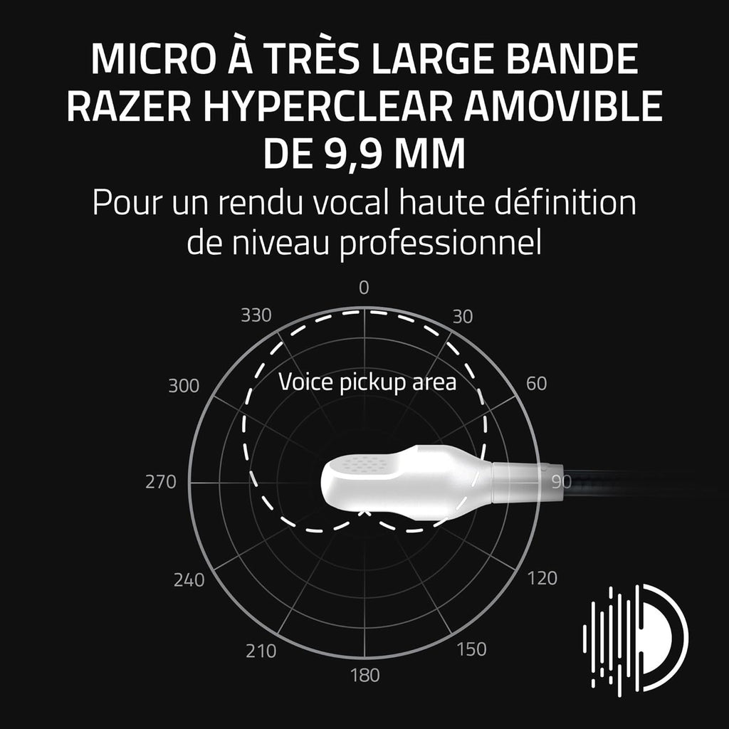 Razer BlackShark V3 Casque Gaming sans fil - PC - White