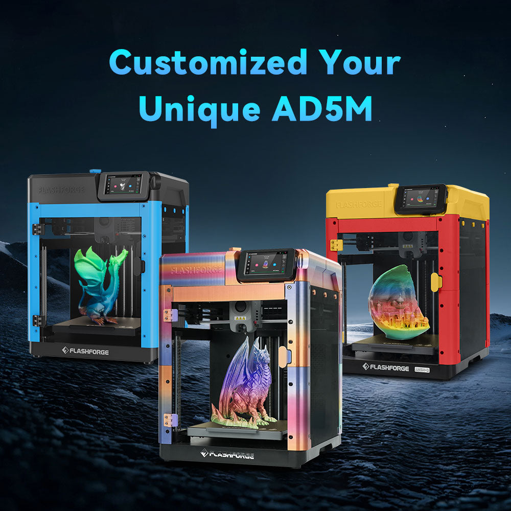 FlashForgeAdventurer 5M Imprimante 3D, vitesse max. 600 mm/s, extrudeuse directe 280 °C, taille d'impression 220 x 220 x 220 mm