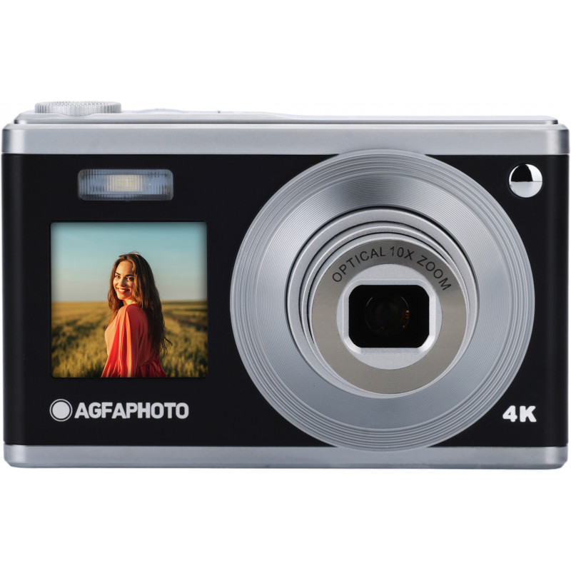 AgfaPhoto DC9200-BK Appareil photo numérique compact 24 MP avec zoom optique 10x - Noir