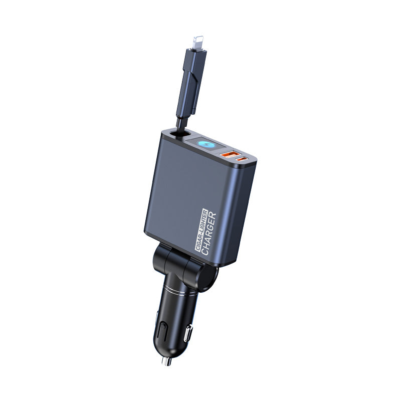 ATSHARK K006S Chargeur de voiture Verre/plastique technique PC+ABS/alliage d'aluminium 1 pièce Bleu noir