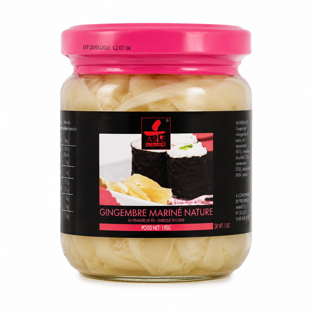 CHIAKI Gari Sushi gingembre blanc en bocal 190g