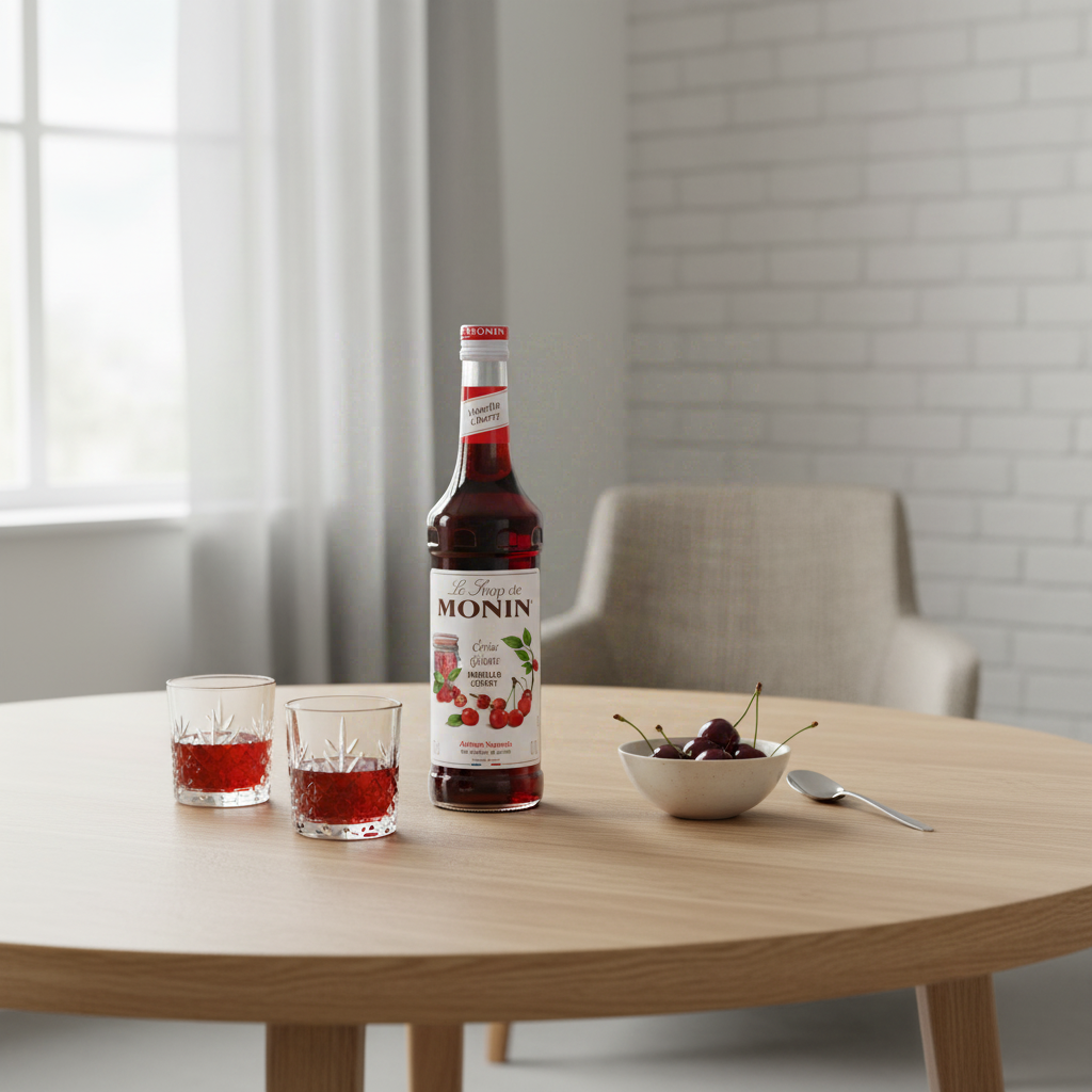 MONIN Sirop saveur cerise griotte - 700 ml