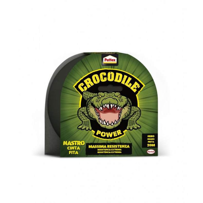 Pattex Crocodile Ruban adhésif toilé 20 m Noir
