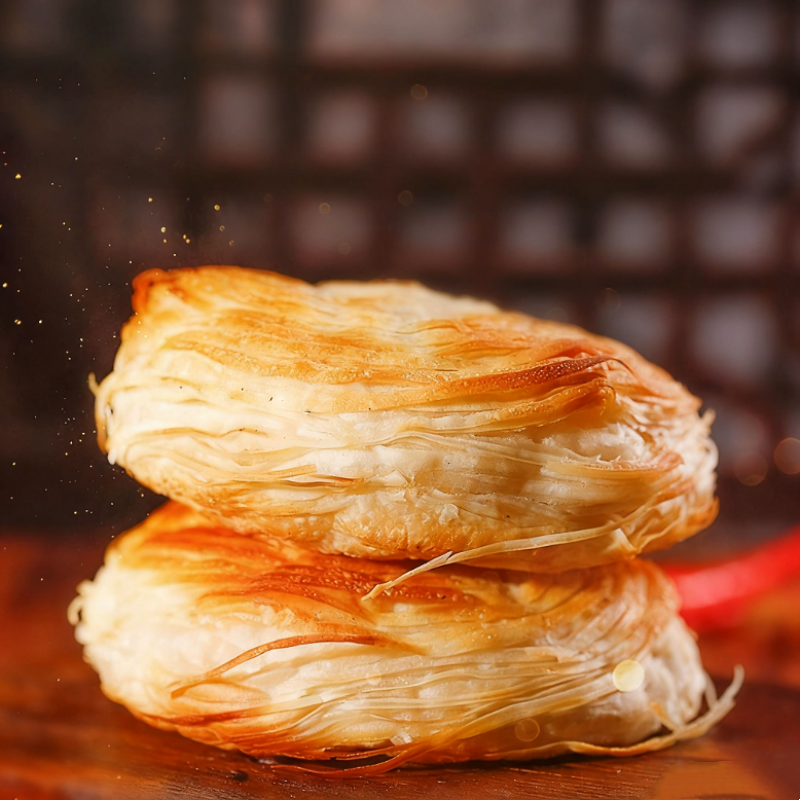 FRESHASIA Pain feuilleté Tongguan pour sandwich à la viande 500 g