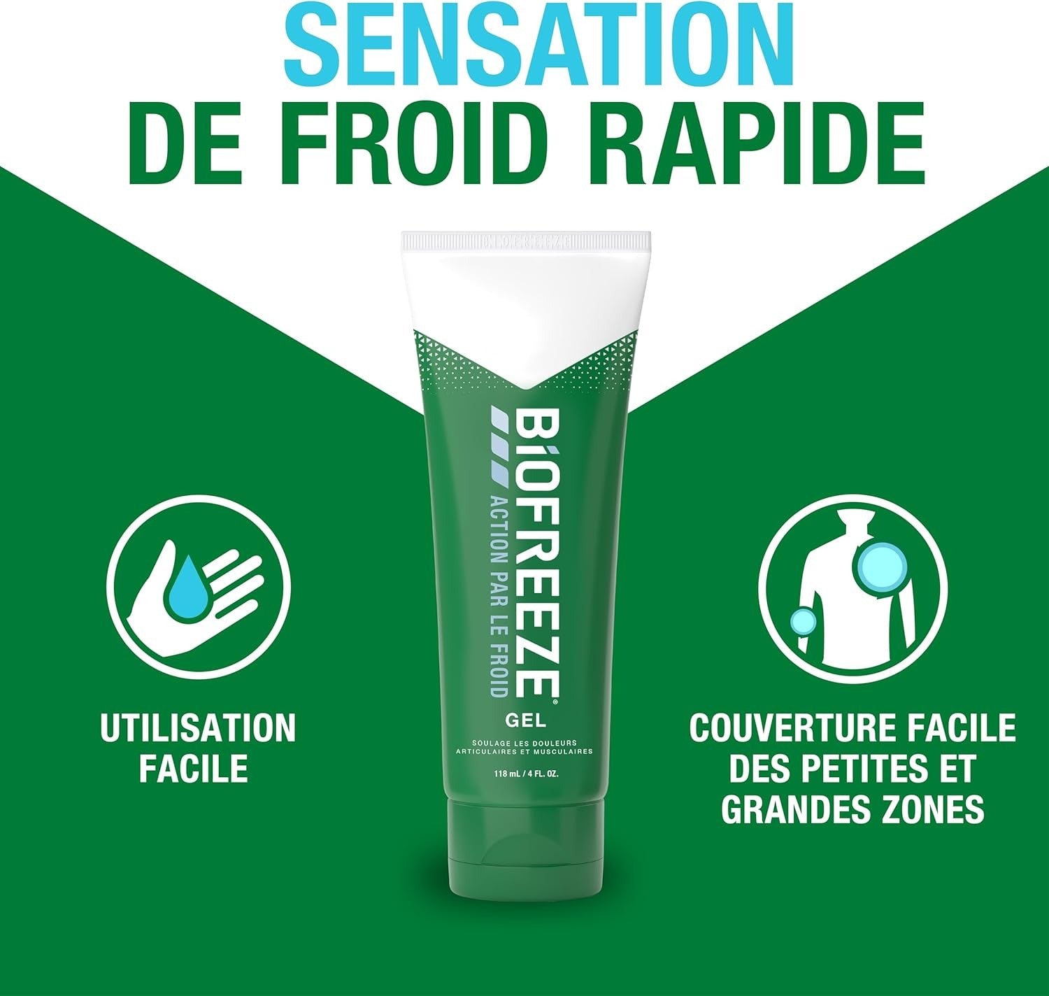 Biofreeze Gel Anti-Douleur Tube 118 ml