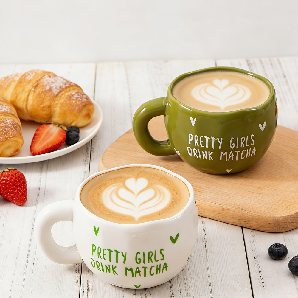 YumiPLUS Mugs artisanaux pour matcha - Lot de 2 pièces