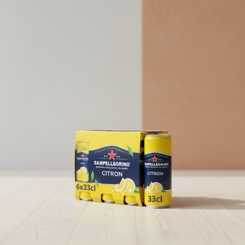 SAN PELLEGRINO Boisson pétillante au citron - 6 x 33 cl