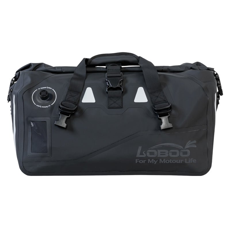 LOBOO Wanderer Série de sacs de transport imperméables pour moto 40 L | sac de voyage à fermeture par enroulement avec valve d’aération