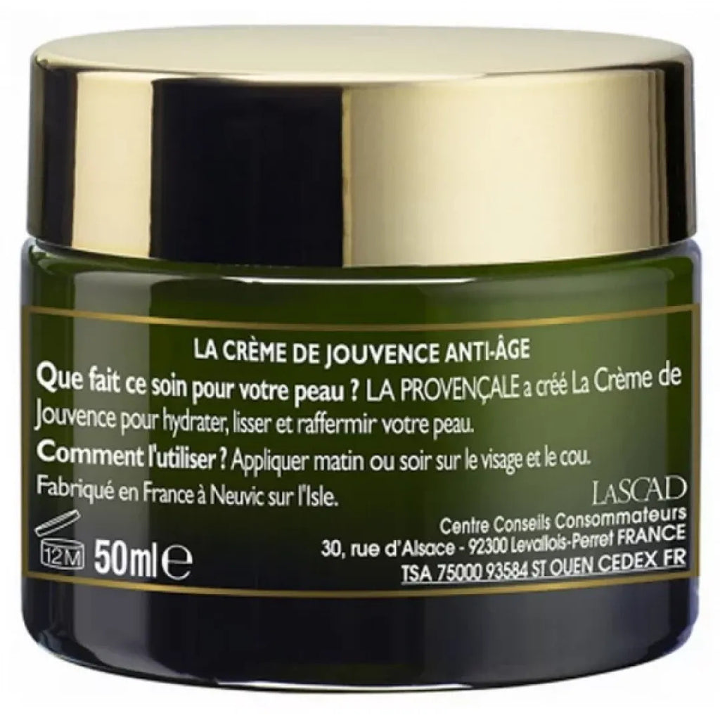 La Provençale Bio Crème Jeunesse Hydratante Anti-Âge, 50 ml