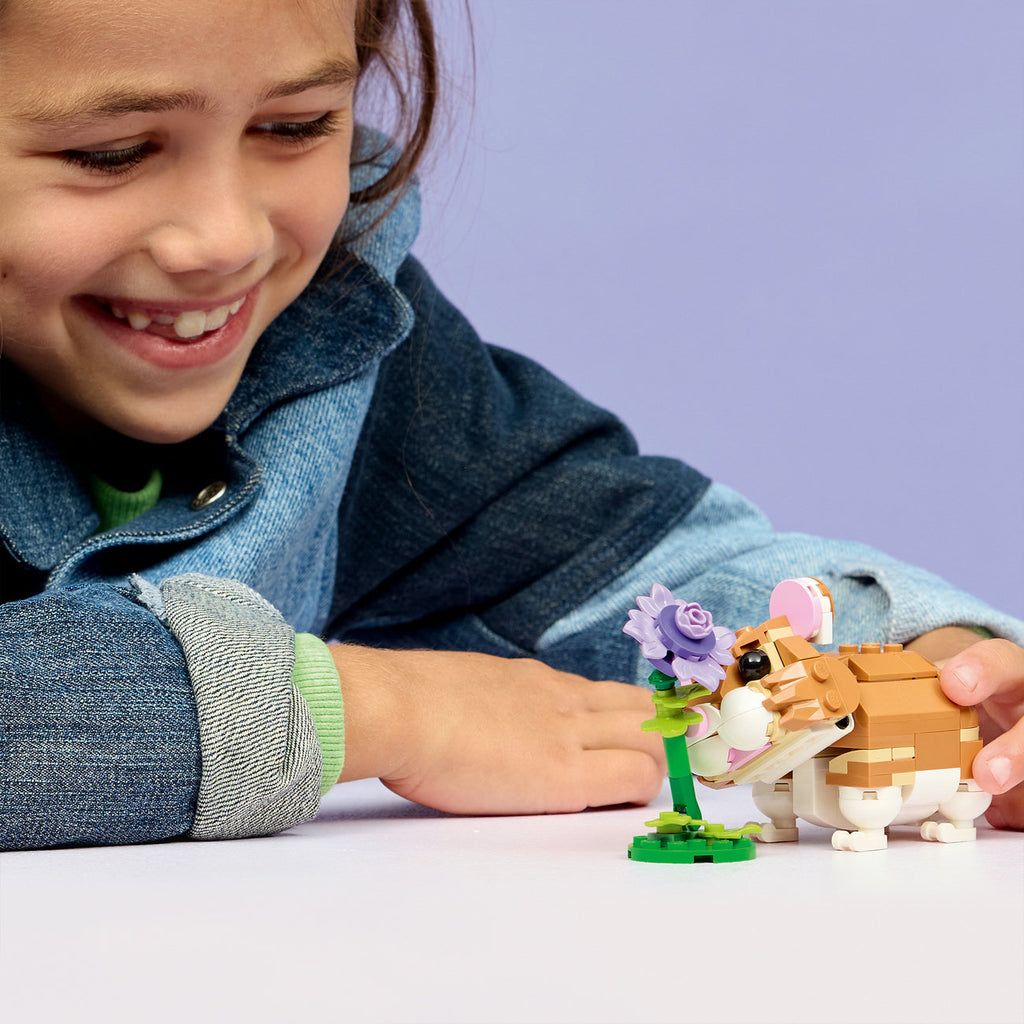 LEGO Creator 31376 L’adorable hamster et la fleur