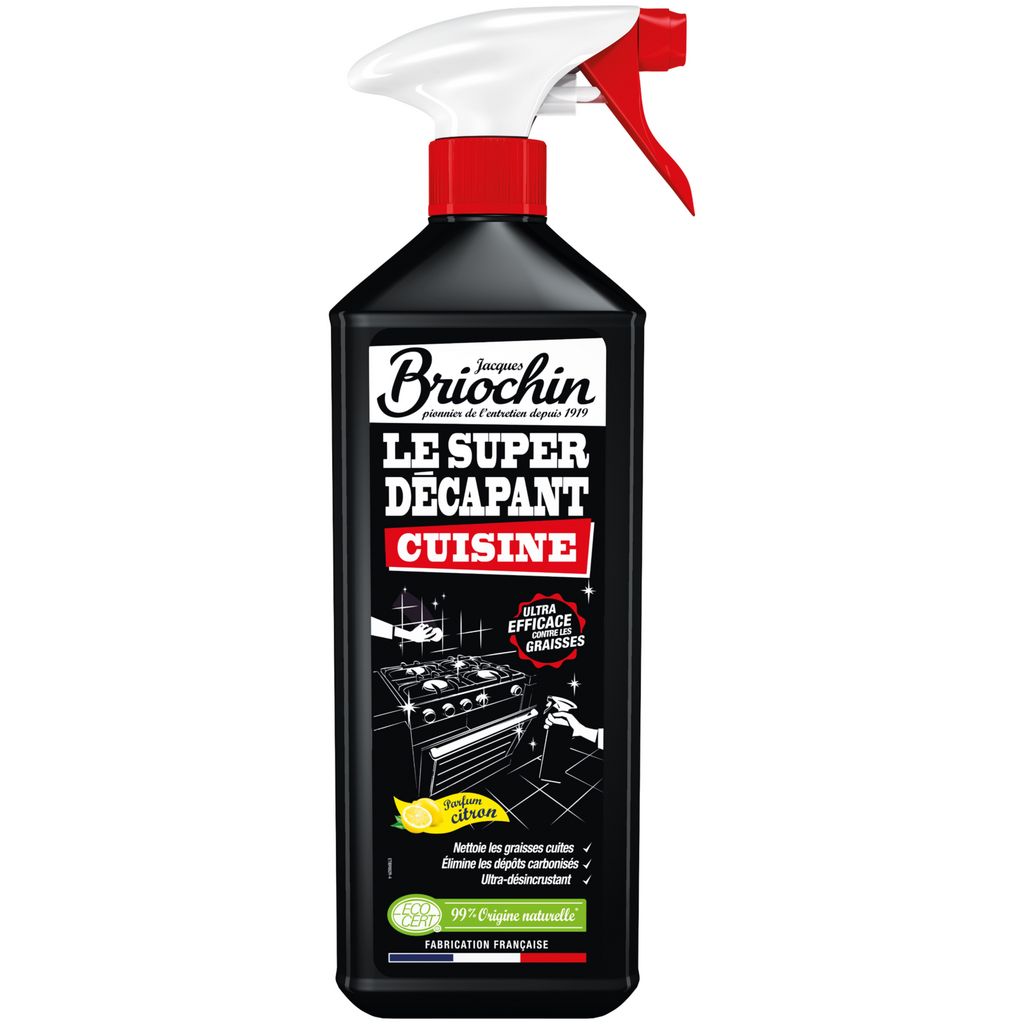 BRIOCHIN Le Super Décapant Cuisine Nettoyant Dégraissant Spray 500 ml