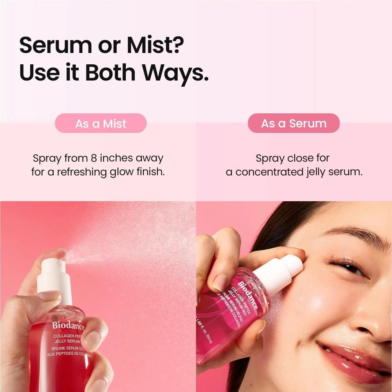 Biodance Brume Sérum Gelée Peptide Collagène 50 ml - Raffermissante & Hydratant