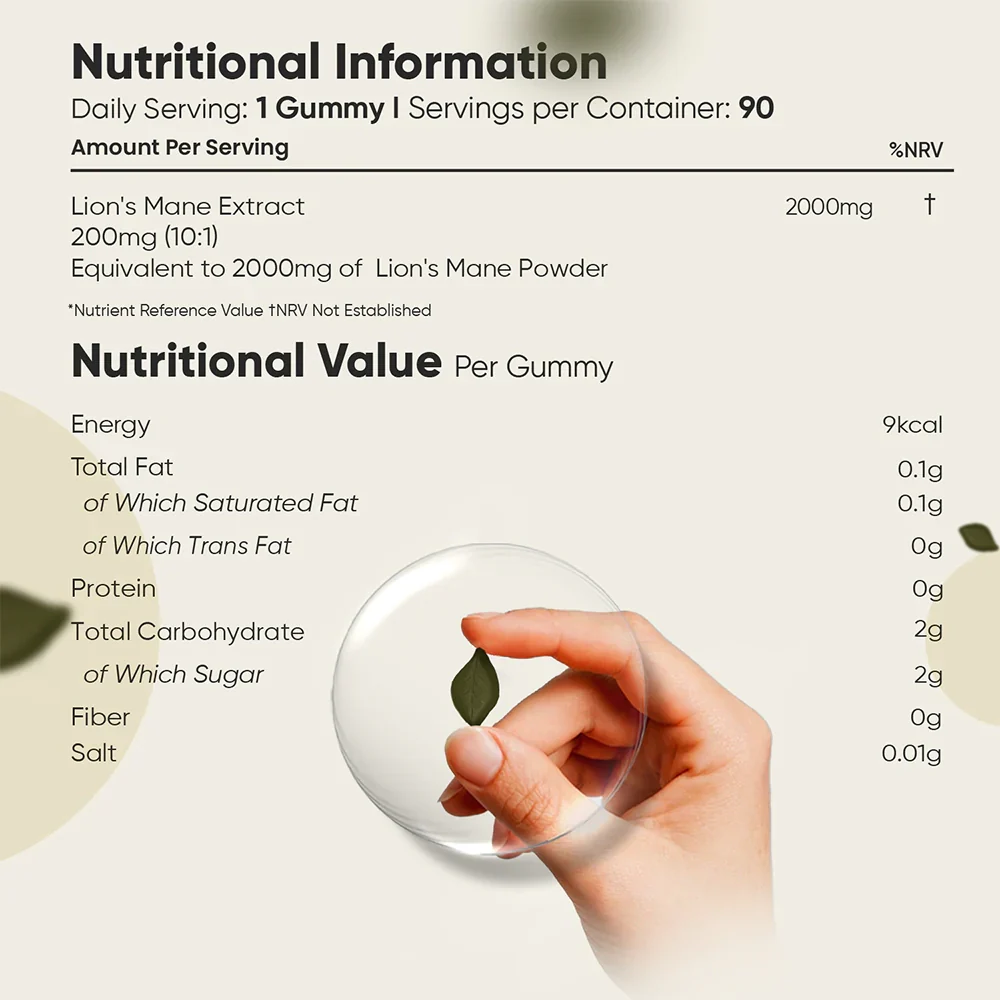 WeightWorld Champignon Lion's Mane 2000 mg 90 Gummies
