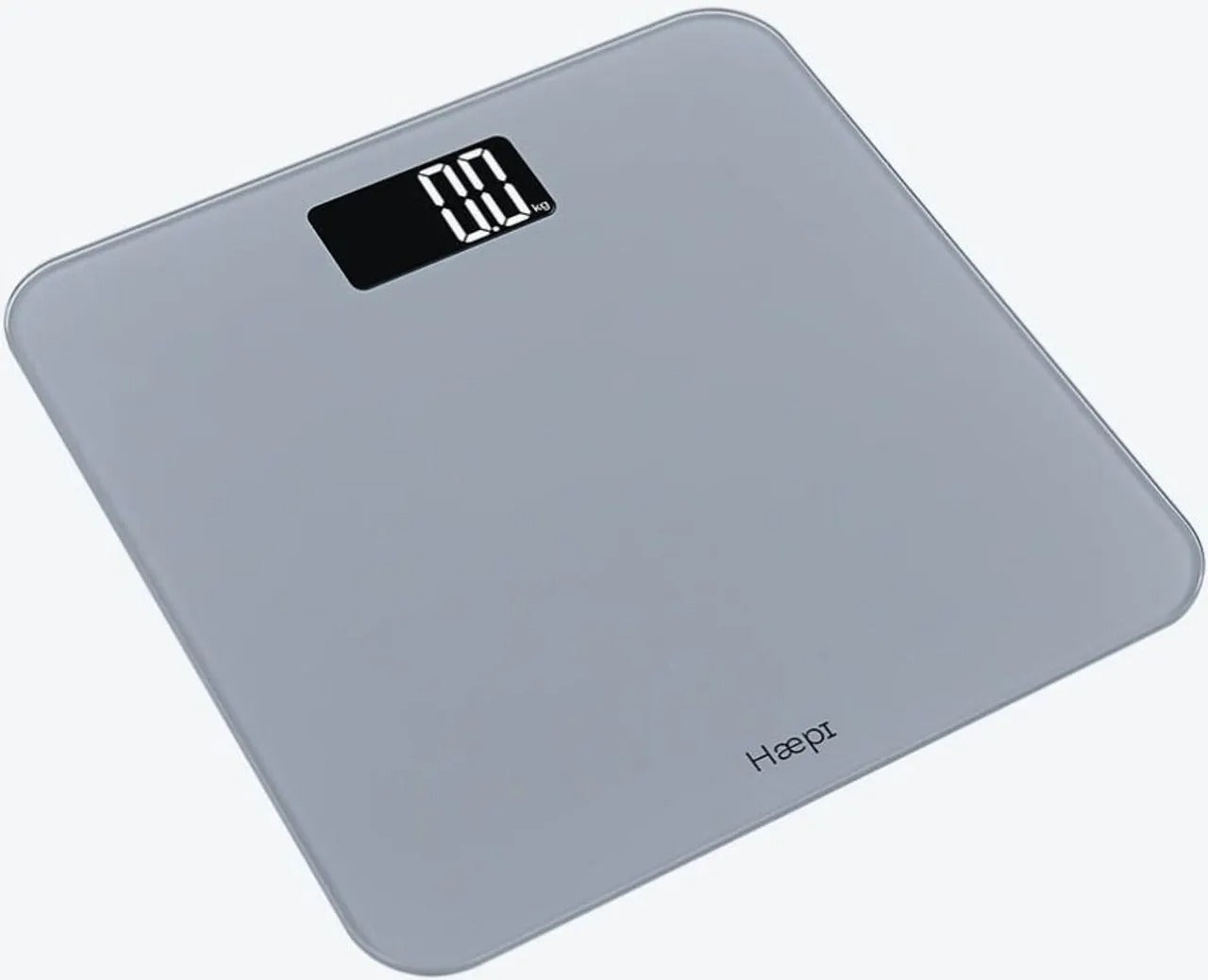 Haepi - Pèse-personne électronique avec grande plateforme et écran rétroéclairé - Capacité max. 180 kg - Piles incluses - Garantie 15 ans